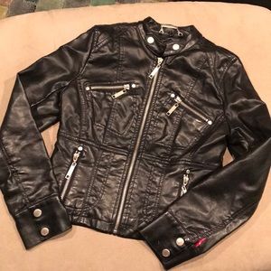 Girls (fake) leather jacket